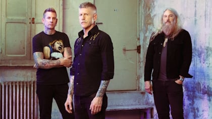 La formación actual de Mastodon en una fotografía promocional