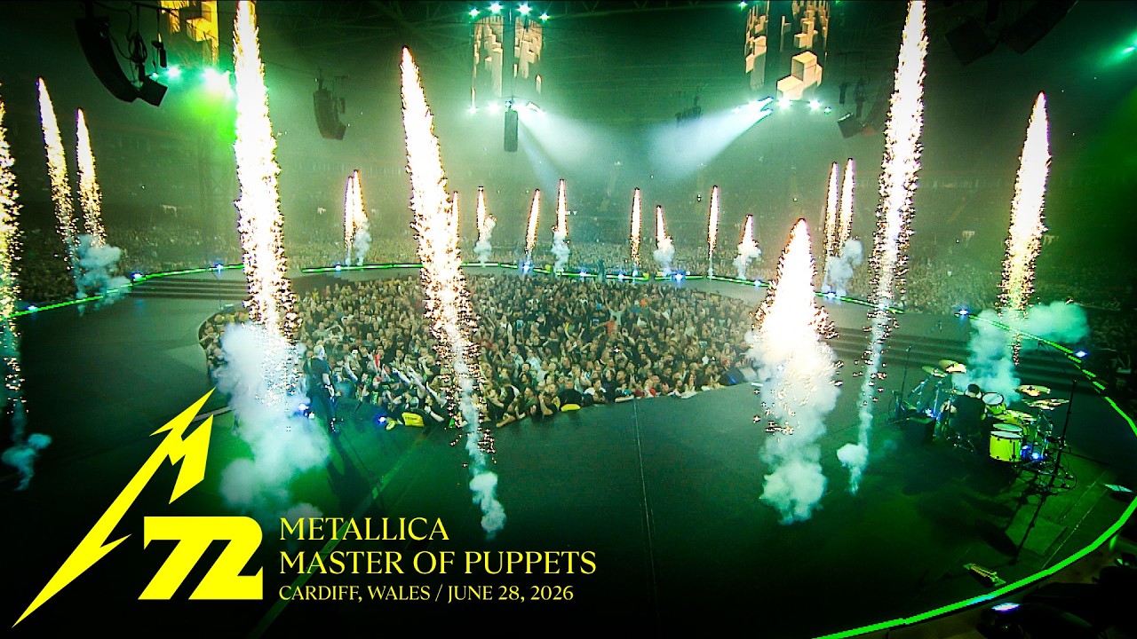 Metallica interpreta Master of Puppets en Cardiff con pirotecnia sobre el escenario